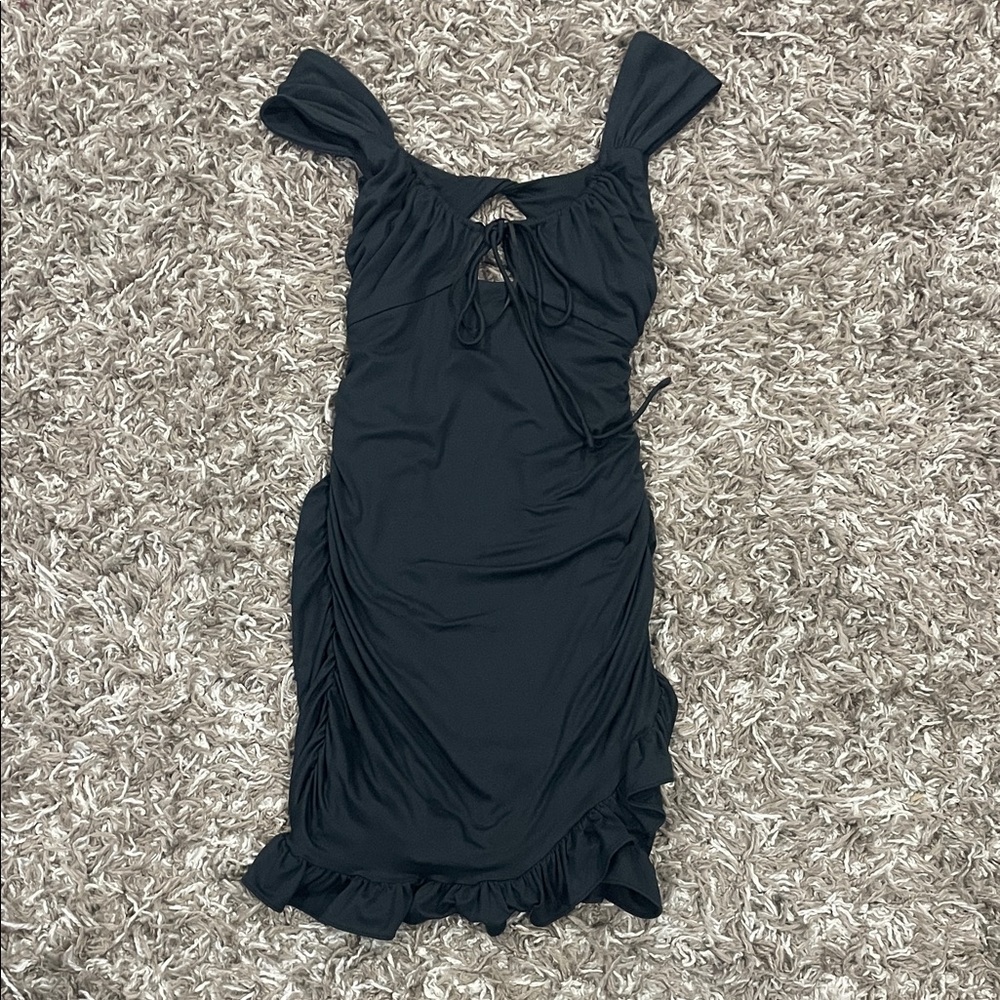 Urban Outfitters Elegant Black Ruffle Dress size XS